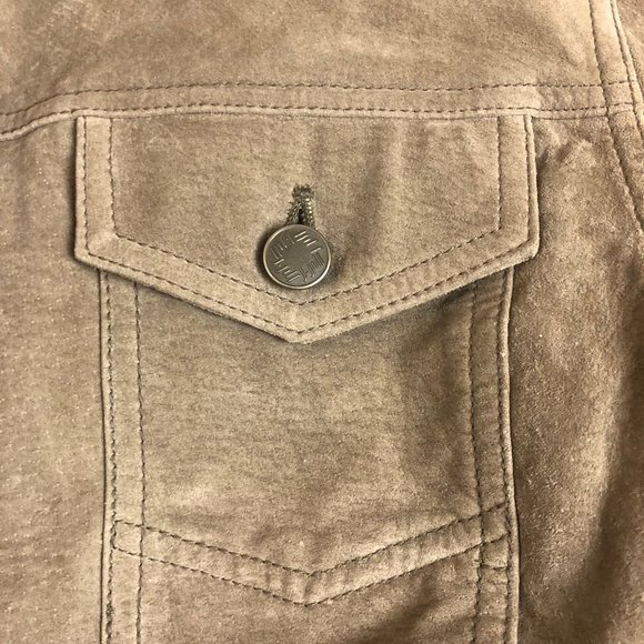 J.Jill Light Brown Leather Jacket Size Small - Picture 3 of 5